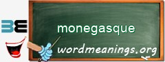 WordMeaning blackboard for monegasque